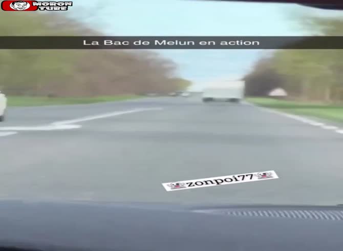 Video :In Melun, France, a fugitive truck driver does all in his power to avoid the BAC